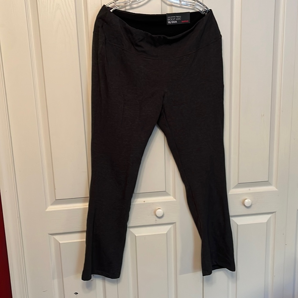 Avenue Pima cotton high-rise bootleg legging.